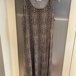 Knee length animal print dress